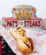 Philly cheese steak sandwich